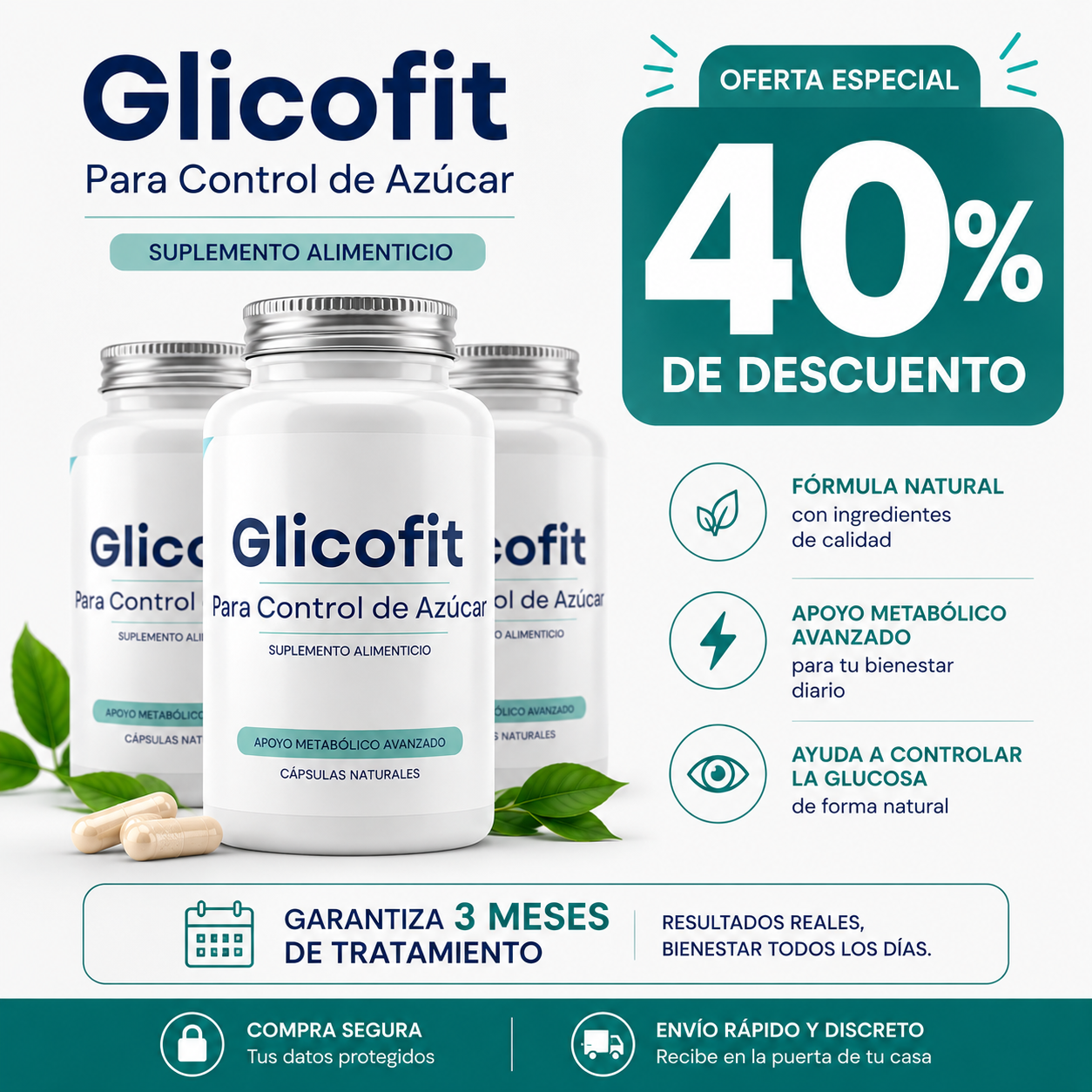 🔥 GLICO FIT Controla Tu Azúcar y Recupera Tu Energía
